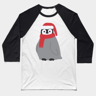 Christmas Baby Penguin Baseball T-Shirt